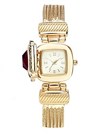 Women's Stone Case Cover  Chain Bracelet Watch 25mm, Created For Macy's