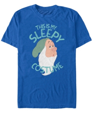 Disney Men's Snow White and the Seven Dwarfs Sleepy Halloween Costume Short Sleeve T-Shirt