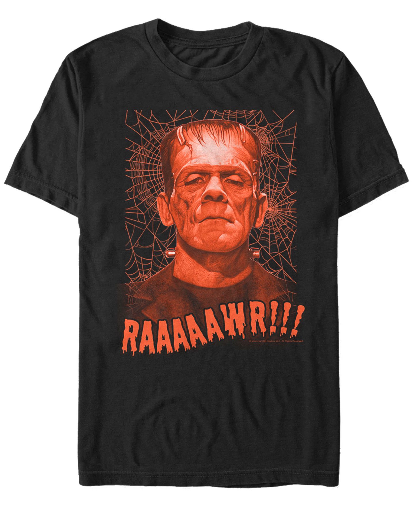 Мужская футболка Fifth Sun Universal Monsters Rawr Frankenstein Portrait Short Sleeve, цвет: Чёрный — фото 1
