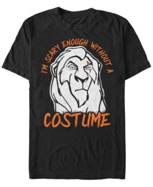 Disney Men's Lion King Scar Is Scary Enough Costume Short Sleeve T-Shirt