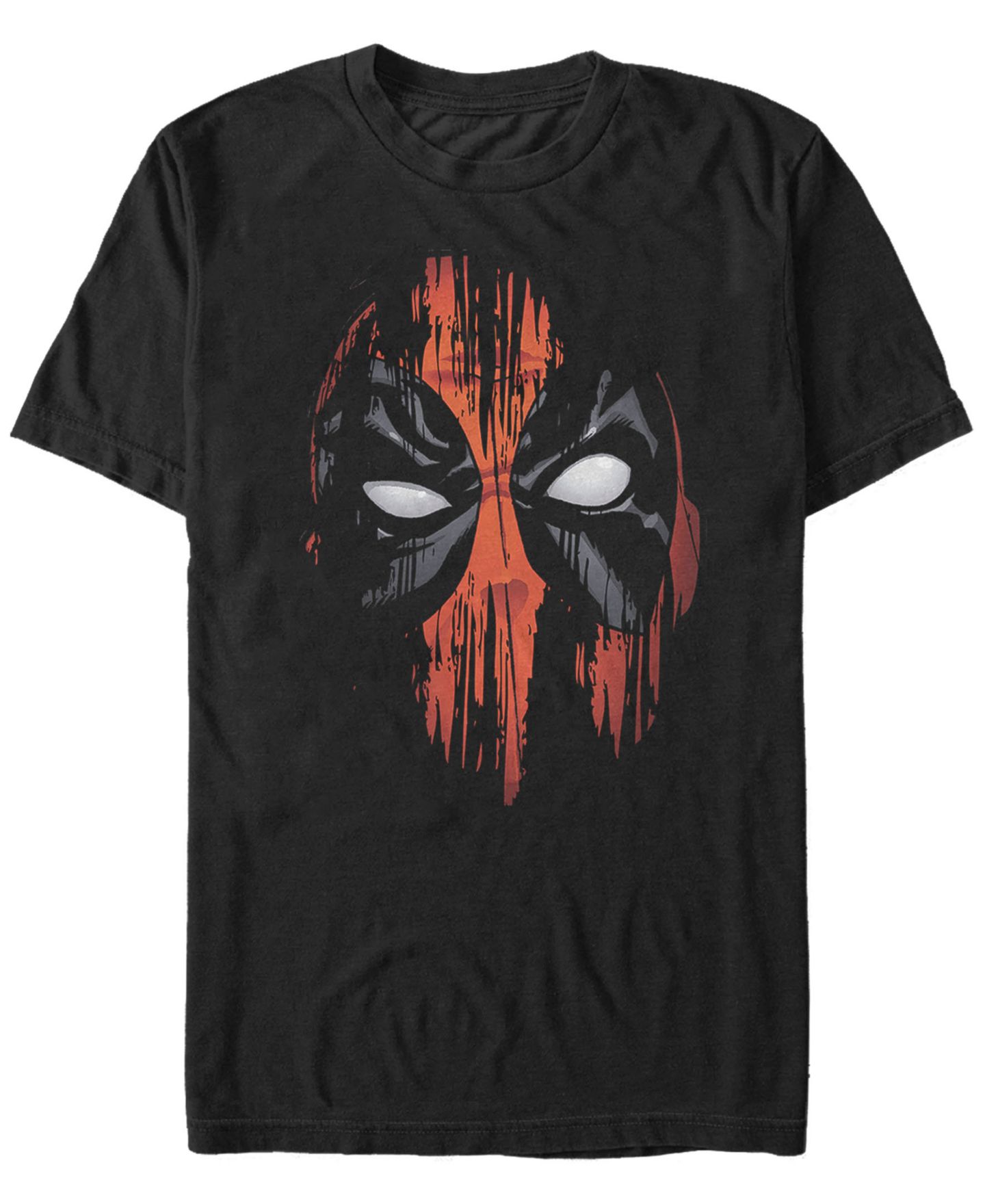 Мужская футболка Fifth Sun Marvel Deadpool Painted Big Face Short Sleeve, цвет: Чёрный — фото 1