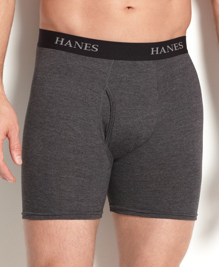 Hanes Platinum Cotton High Cut 4 Pack Brief Underwear 43C4 - Macy's
