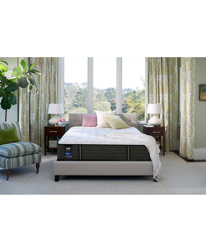 Sealy Premium Posturepedic Satisfied 13" Plush Mattress Set Full Macy's