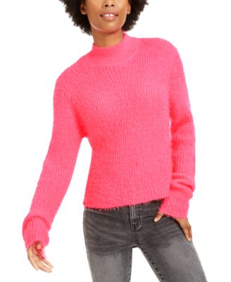 gold mock neck sweater