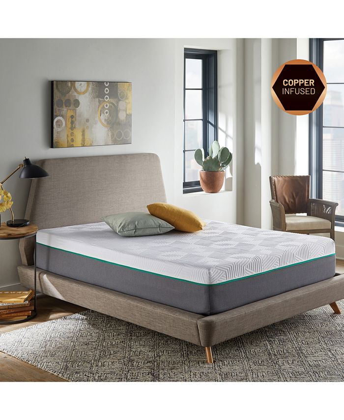 Corsicana Renue 12" Copper & Gel Infused Memory Foam Hybrid Mattress Full Macy's