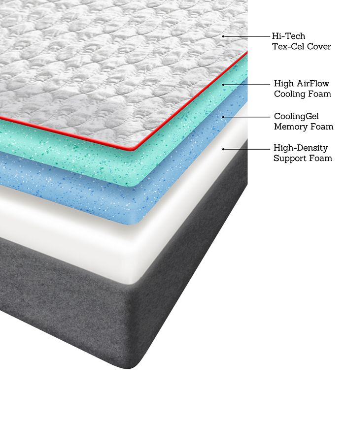 Corsicana Early Bird 12" Memory Foam Plush Mattress Queen Macy's