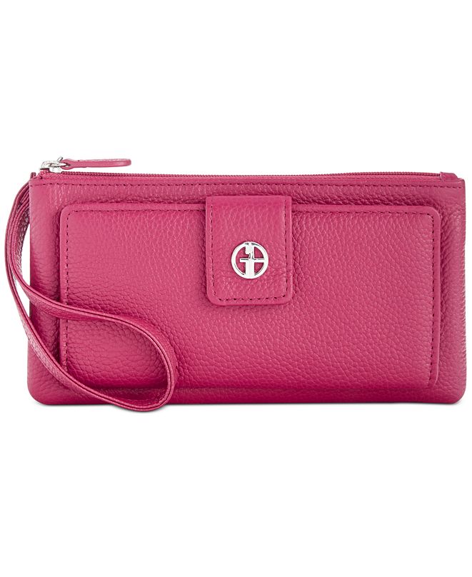 Giani Bernini Softy Grab Go Leather Wristlet Created For Macy s 