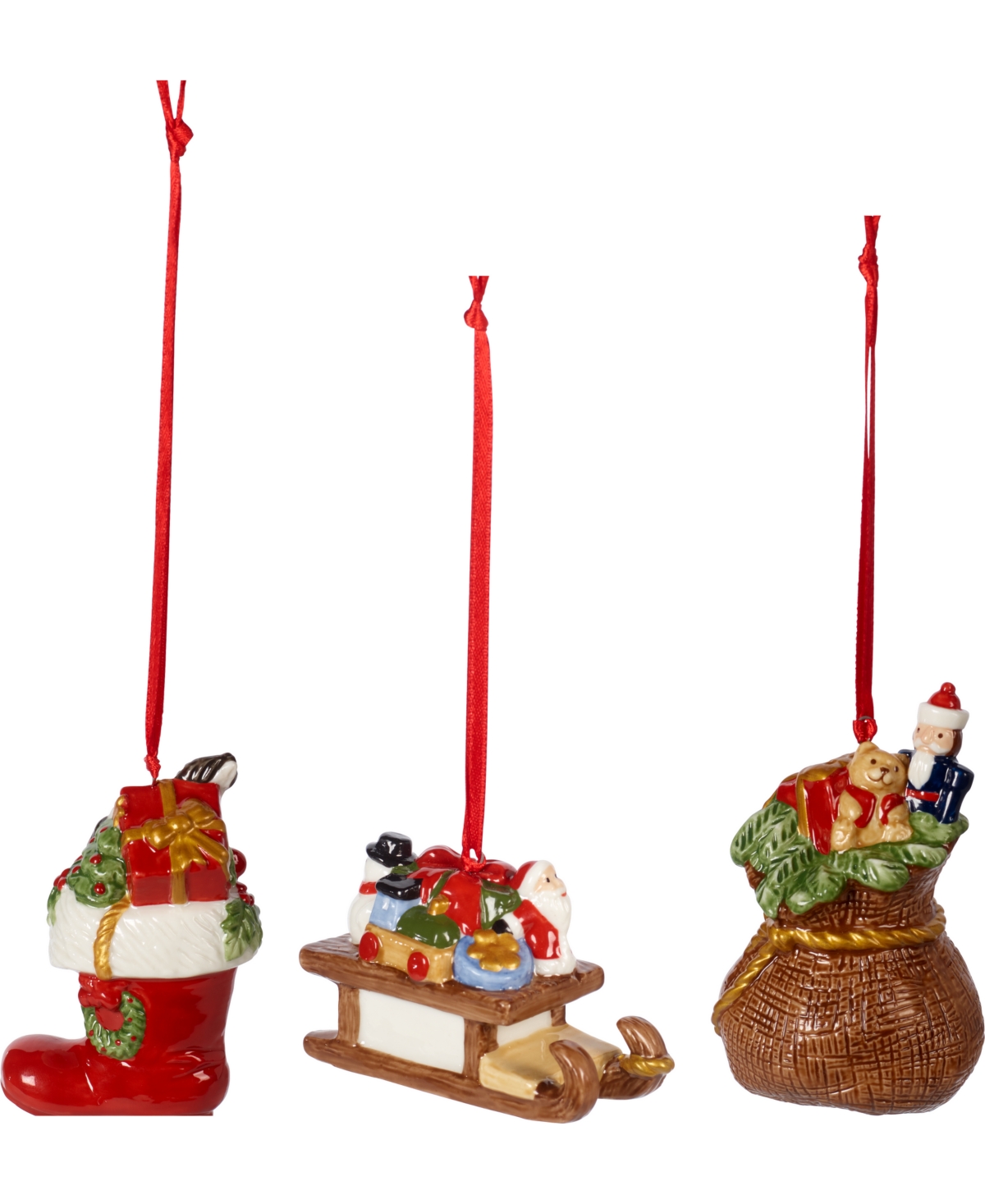 Villeroy & Boch Set of 3 Gift Box Ornaments - Multi