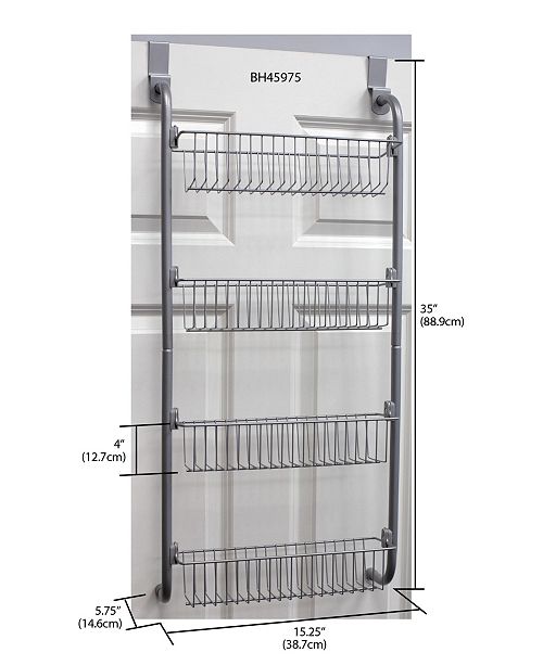 Hds Trading Corp Hds Trading Heavy Duty 4 Tier Over The Door Metal