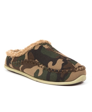 Deer Stags Little and Big Boys Slipperooz Lil Nordic Supro Sock Cushioned Indoor Outdoor Clog Slipper