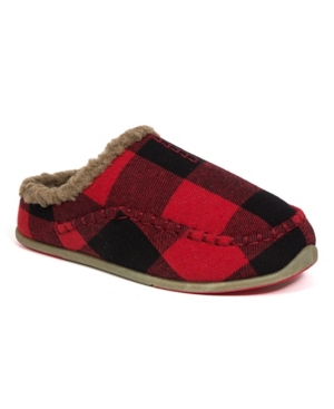 Deer Stags Little and Big Boys Slipperooz Lil Nordic Supro Sock Cushioned Indoor Outdoor Clog Slipper