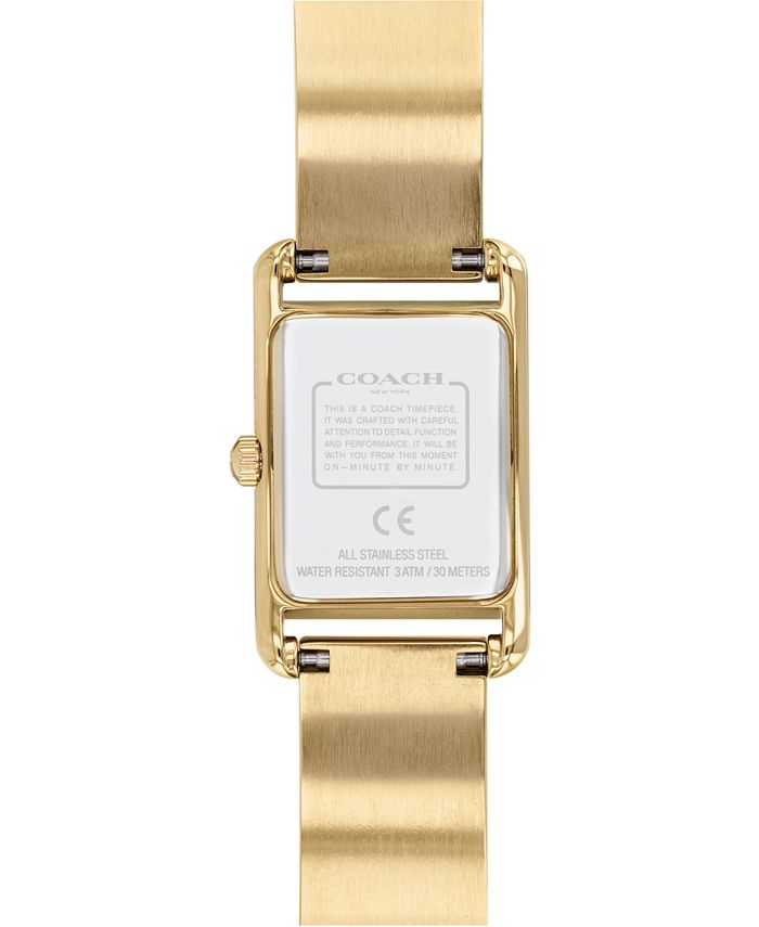 COACH Women's Allie Gold-Tone Bracelet Watch 19x22mm - Macy's