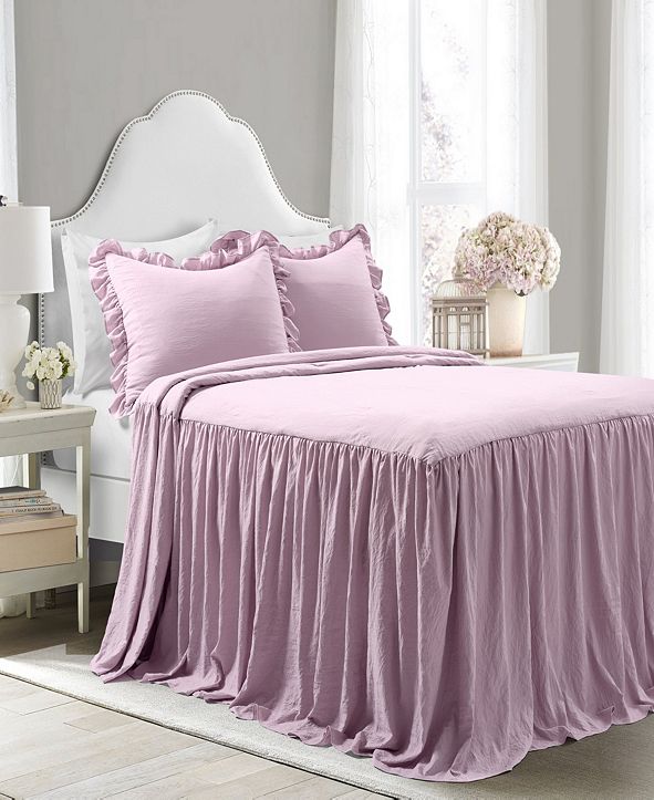 Lush Décor Ruffle Skirt 2Piece Twin Bedspread Set & Reviews Bedding
