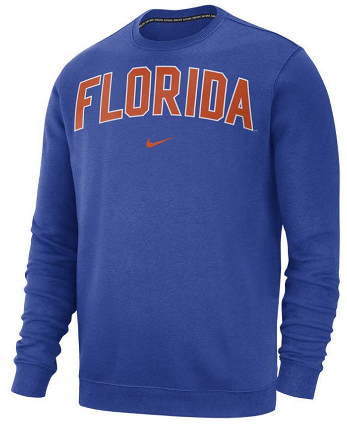 Nike Men's Florida Gators Club Fleece Crewneck Sweatshirt - Macy's