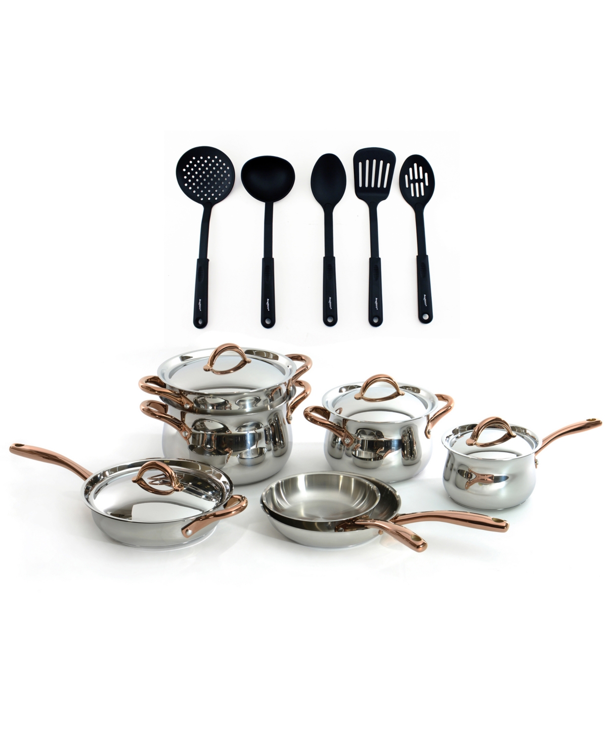 BergHOFF Ouro Gold 18/10 Stainless Steel 16-Pc. Cookware Set