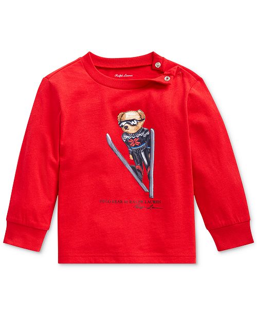 Polo Ralph Lauren Baby Boys Ski Bear Jersey T Shirt Created For