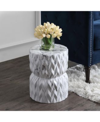 Chevron Drum Garden Stool