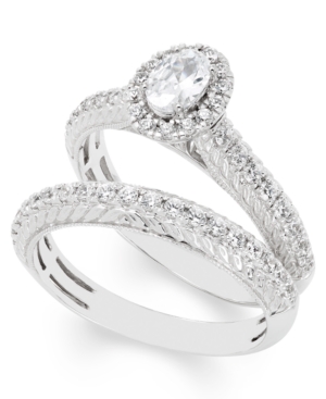 Certified Diamond (1 ct tw) Bridal Set in 14k White Gold