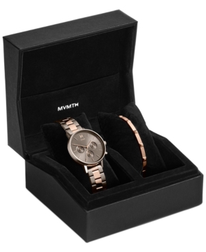 image of Mvmt Women-s Chronograph Nova Orion Two-Tone Steel Bracelet Watch Set 38mm