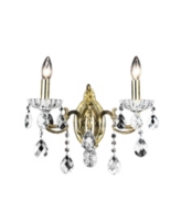 Cwi Lighting Flawless 2 Light Wall Sconce - Brass