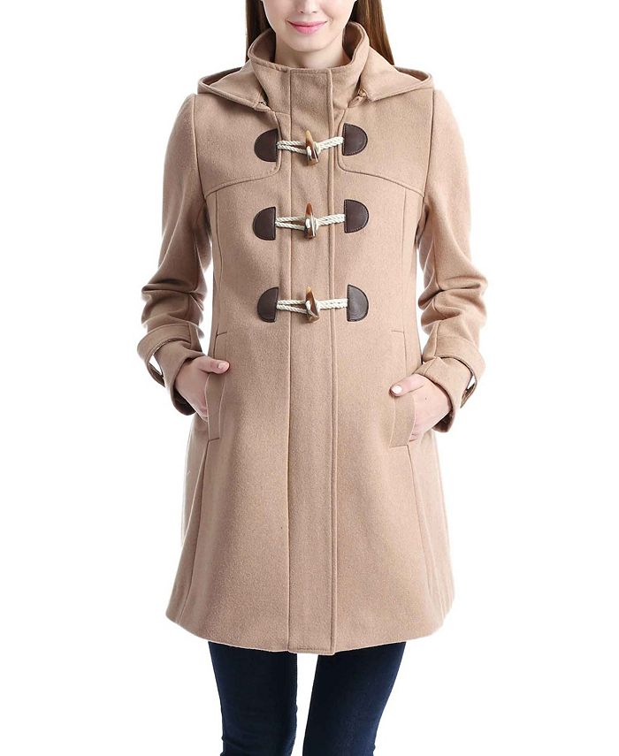 kimi + kai Paisley Maternity Wool Blend Duffle Toggle Coat & Reviews