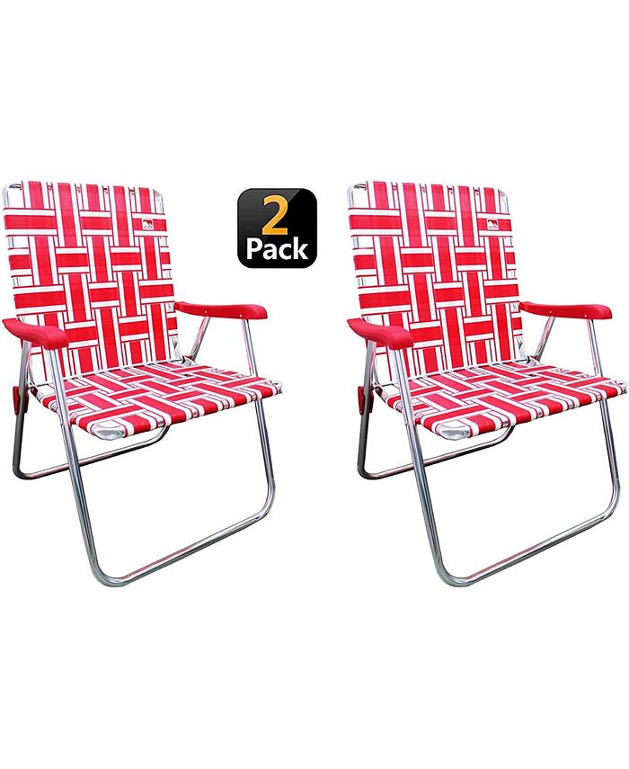 Outdoor Spectator Classic Aluminum bed Folding Lawn, Camp Chair, 2