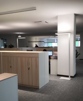 officepro 77 Natural Daylight LED office Floor Lamp with Dimmer