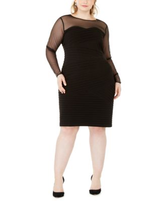 calvin klein black dress plus size