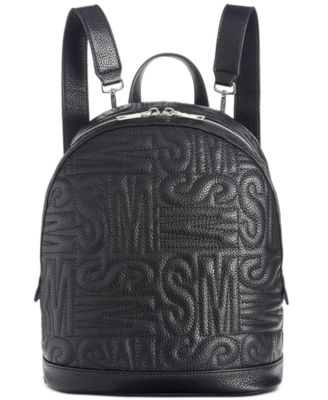 steve madden black quilted backpack