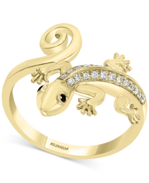 image of Effy Diamond Lizard Statement Ring (1/8 ct. t.w.) in 14k Gold