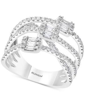 image of Effy Diamond Split Band Ring (1 ct. t.w.) in 14k White Gold