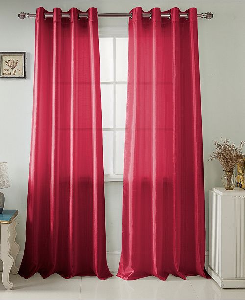 Rt Designers Collection Nancy 54 X 84 Faux Silk Curtain Panel