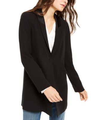 Eileen Fisher - Silk Shawl-Collar Long Jacket