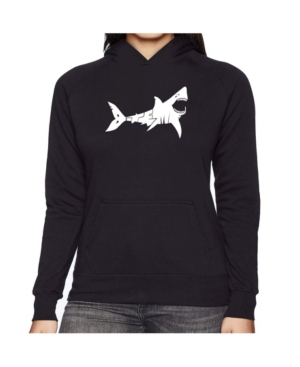 image of La Pop Art Women-s Word Art Hooded Sweatshirt -Bite Me