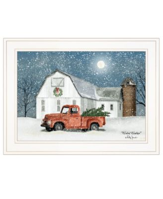 Wintry Weather by Billy Jacobs, Ready to hang Framed Print, White Frame, 19" x 15"