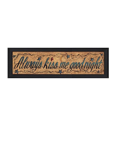 Trendy Decor 4u Always Kiss Me Goodnight By Gail Eads Printed