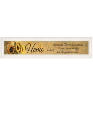 Home ISE by Robin-Lee Vieira, Ready to hang Framed Print, White Frame, 39" x 9"