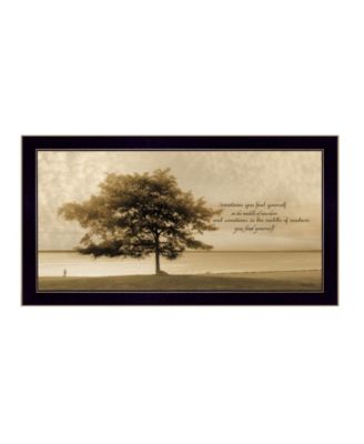Trendy Décor 4U Find Yourself By Robin-Lee Vieira, Printed Wall Art, Ready to hang, Black Frame, 20" x 11"