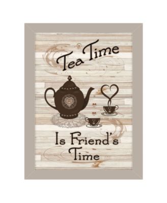 Tea Time by Millwork Engineering, Ready to hang Framed Print, Sand Frame, 10" x 14"