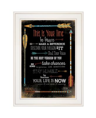 This is Your Time by Marla Rae, Ready to hang Framed Print, White Frame, 21" x 27"