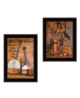 Music / Nevermore 2-Piece Vignette by Billy Jacobs, Black Frame, 15" x 21"