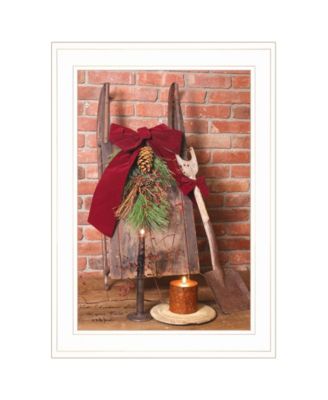 Let Christmas Live by Billy Jacobs, Ready to hang Framed Print, White Frame, 15" x 21"