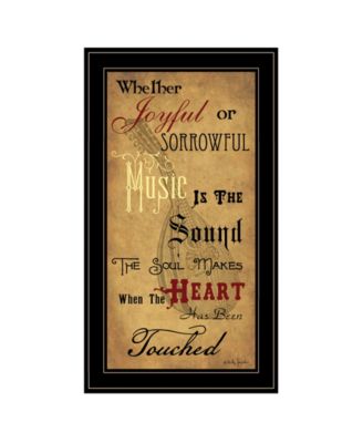 Sound of the Soul by Billy Jacobs, Ready to hang Framed Print, Black Frame, 15" x 27"