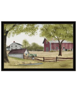 The Old Spring House by Billy Jacobs, Ready to hang Framed Print, Black Frame, 38" x 26"