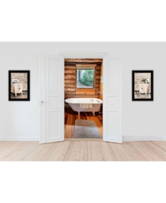 Laundry Room 2-Piece Vignette by Lori Deiter, Black Frame, 15" x 21"