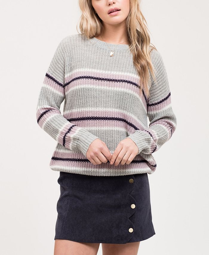 Blu Pepper Textured Stripe Knit Shirt Set main image 1