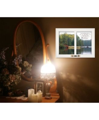 Trendy Décor 4U To Everything There is a Season by Kim Norlien, Ready to hang Framed Print, White Window-Style Frame, 19" x 15"