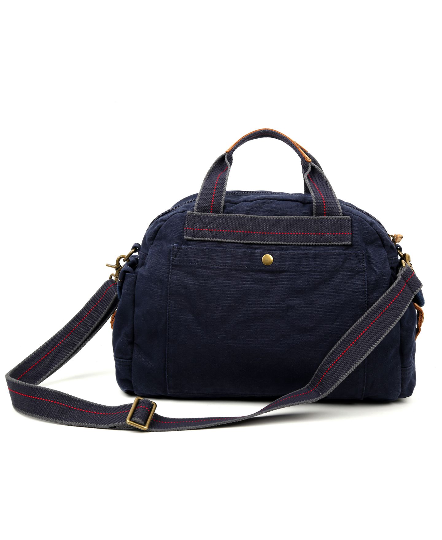 Женская сумка TSD BRAND Atona Canvas Weekender, цвет: Серый — фото 4