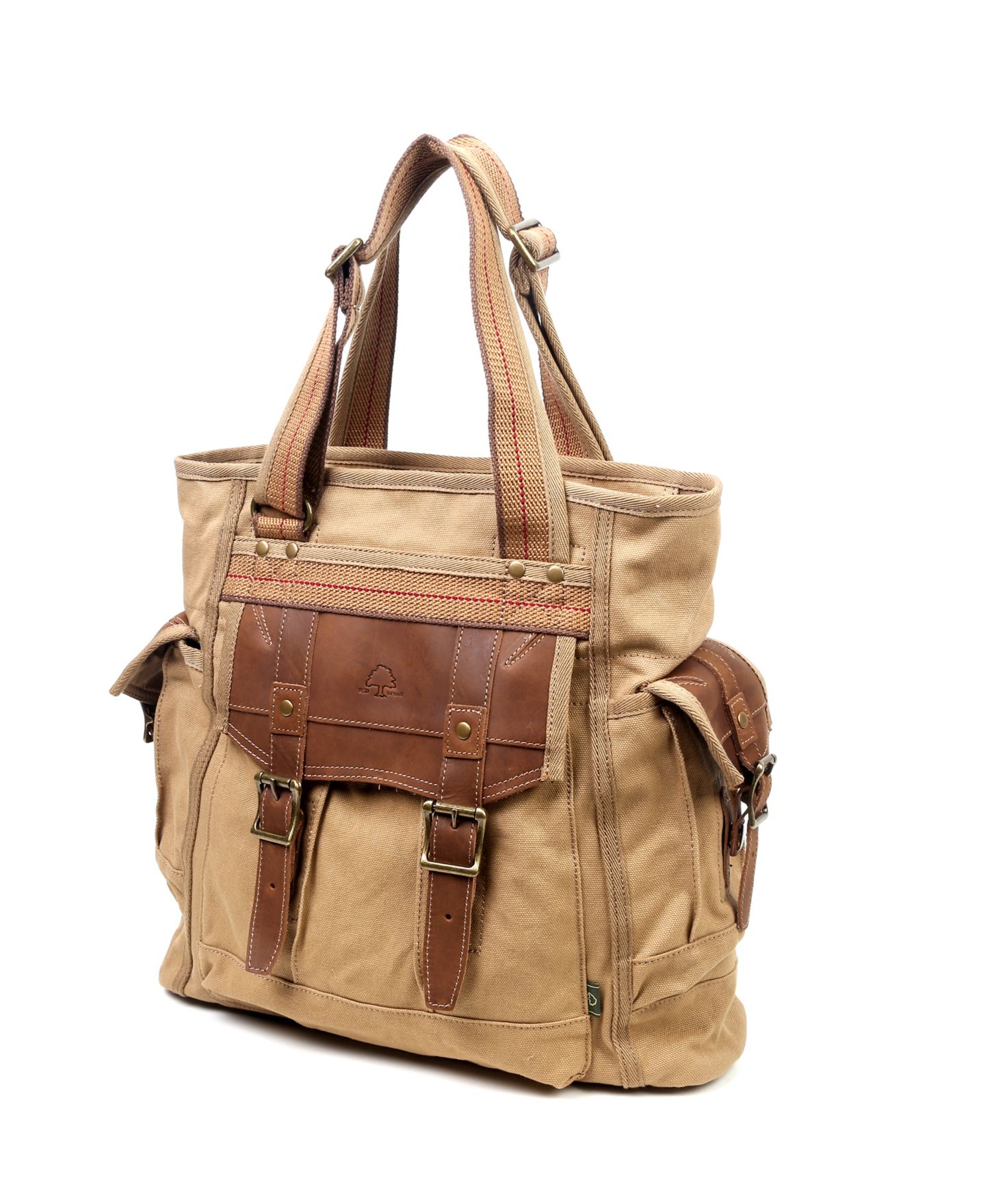 Женская сумка TSD BRAND Turtle Ridge Medium Canvas, цвет: Верблюжий — фото 2