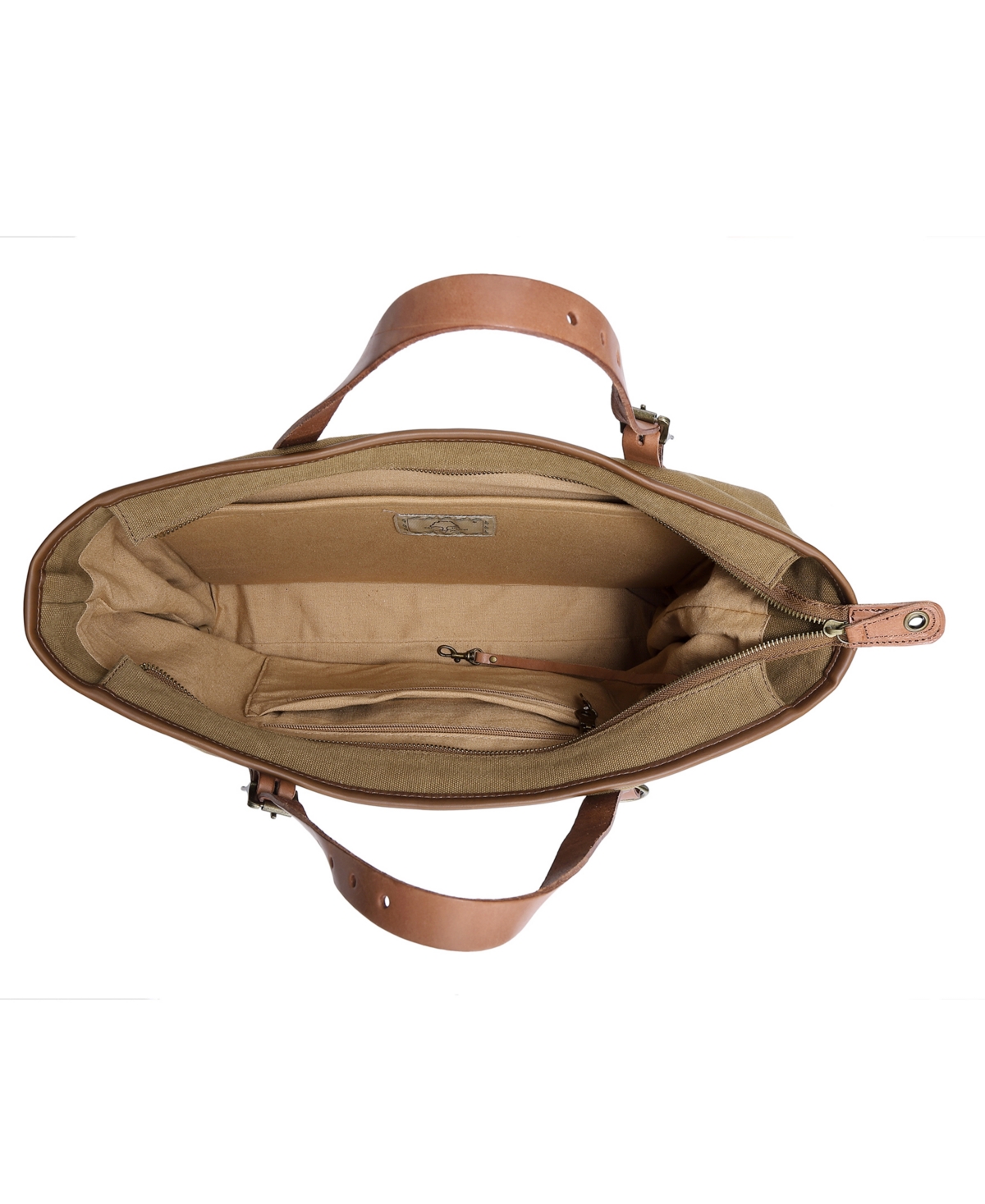 Tsd Brand Redwood Canvas Shopper Bag In Brown